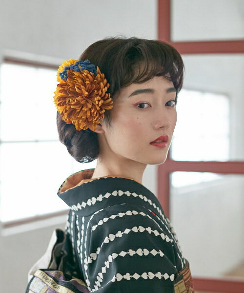 Seal限定商品 楽天市場 ヘアクリップ マムコラージュ ふりふオリジナルかんざし 髪飾り ヘアアクセ ヘアクリップ 菊 花かんざし 和装 オケージョン かわいい ポップ レトロ モダン 成人式 卒業式 結婚式 七五三 3歳 7歳 和装小物 母の日 ギフト プレゼント 実用的