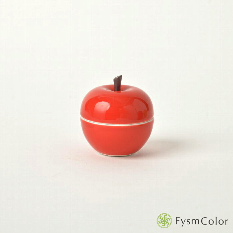 楽天市場】【波佐見焼】りんご(大)緑 フタもの｜青りんご