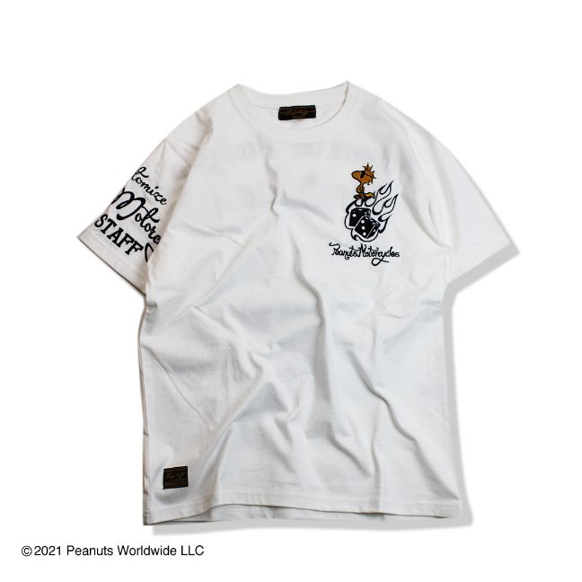 楽天市場 Flagstaff Snoopy God Speed Tee スヌーピー コラボ バイク Tシャツ オシャレ おしゃれ かわいい かっこいい メンズ レディース 男女兼用 ユニセックス M L Xl Xxl 白 黒 和柄 スカジャン 絡繰魂公式店