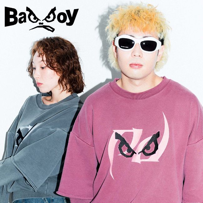 【楽天市場】BADBOY OFFICIAL 【BADBOYxPALEDUSK FAKE LAYERED SWEAT】 バッドボーイ スウェット ...