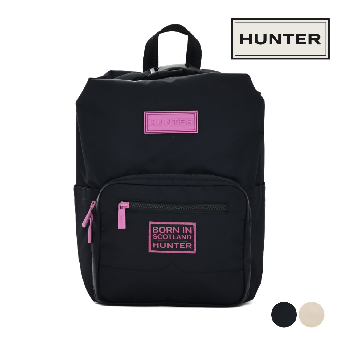 【7/25 20時～6H限定10%CP】 ハンター HUNTER レディース メンズ バッグ ナイロン パイオニア ミディアム トップクリップ バックパック ボーン イン スコットランド UBB5551KBM リュック バックパック 耐水 耐久性 正規品 旅行｜FOOT PLACE