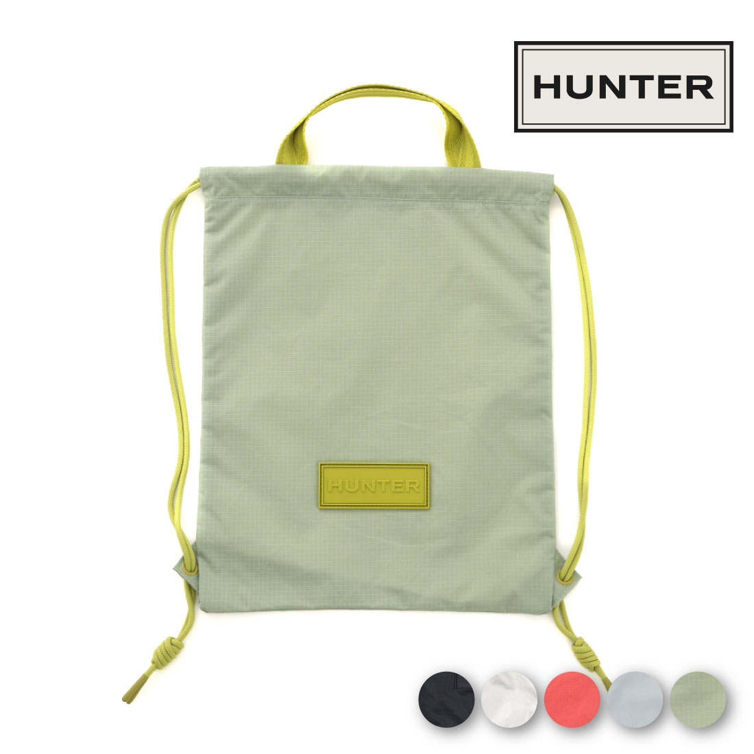 【7/30 20時～4H限定PT10倍】 ハンター HUNTER レディース メンズ バッグ トラベル ドローストリング バックパック トート UBP3931NRS リュック ナップサック トートバッグ 軽量 軽い 耐久性 正規品｜FOOT PLACE