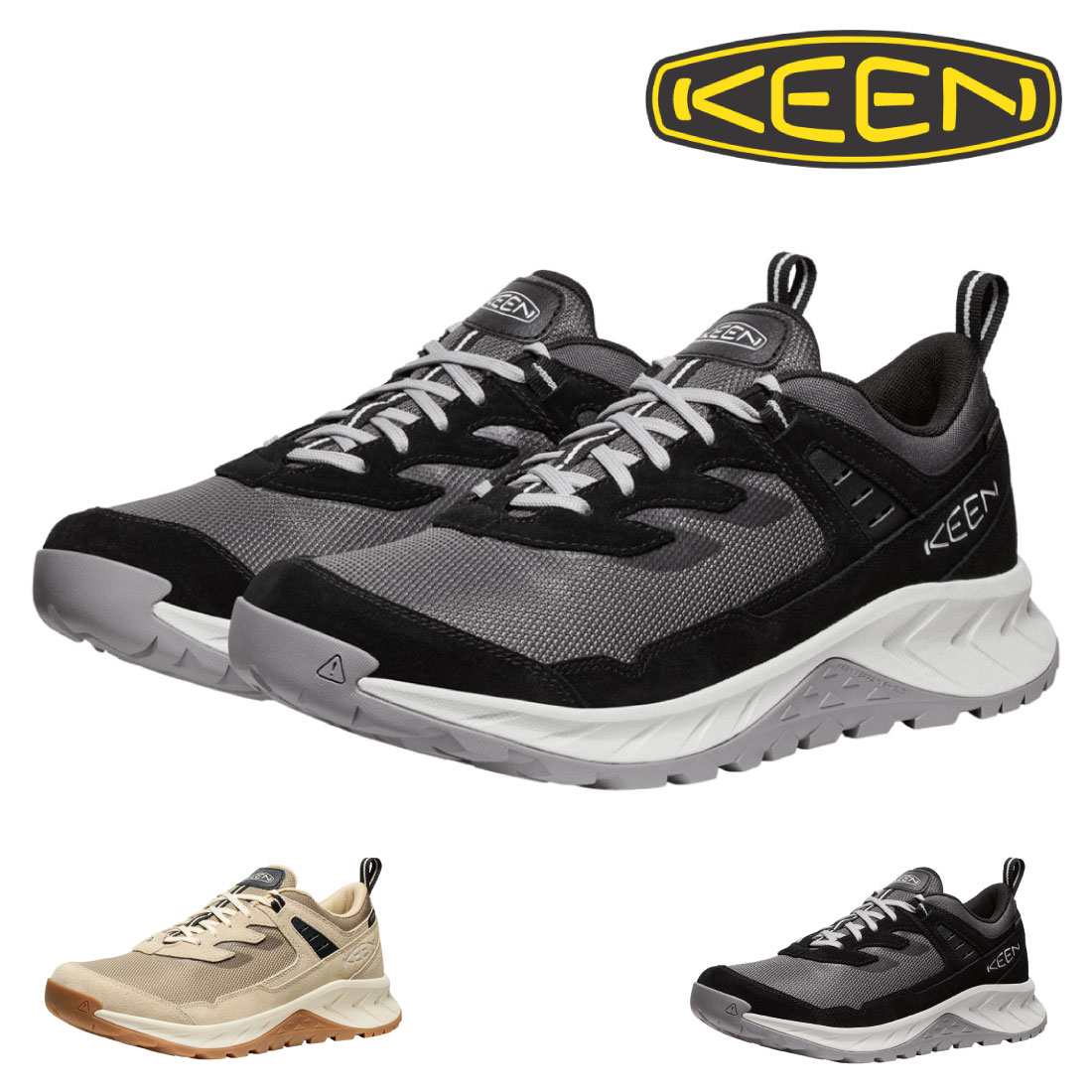 【10%OFF】 キーン KEEN メンズ スニーカー ハイトレイル ウォータープルーフ 防水ハイキングシューズ 1030352 1030353 防水 レインシューズ レインスニーカー 雨靴 ウォーキング 運動靴