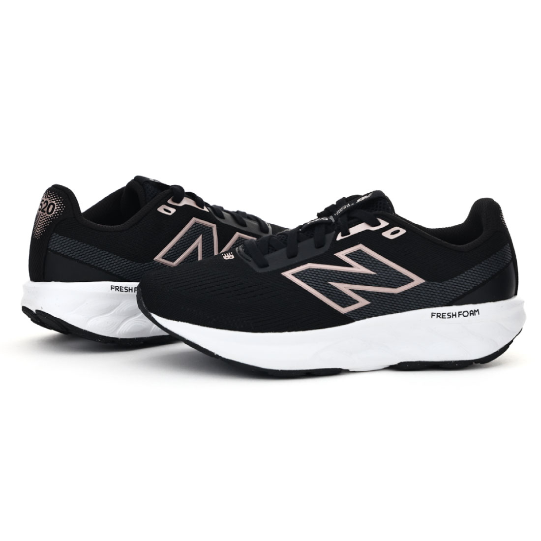 【4/10 20時～4H限定PT10倍】【20%OFF】 ニューバランス new balance レディース スニーカー フレッシュフォーム Fresh Foam 520 v9 LK9 ランニング トレーニング ウォーキング ブラック/ホワイト 運動靴 ジム