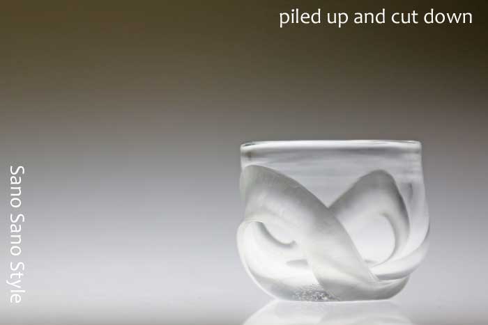 佐野曜子 削り出し硝子 ぐい呑みセット 作家もの 楽天市場】削りだしぐいのみ（白）酒器・グラス・プレゼント・ギフト