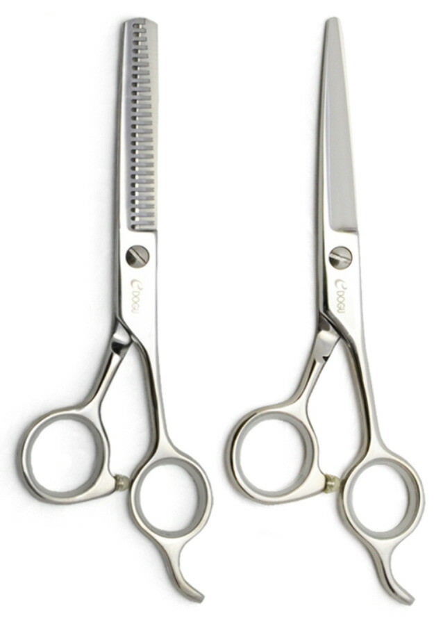 楽天市場】日本製 刃物鋼カット＆スキハサミセット（送料無料）髪切り