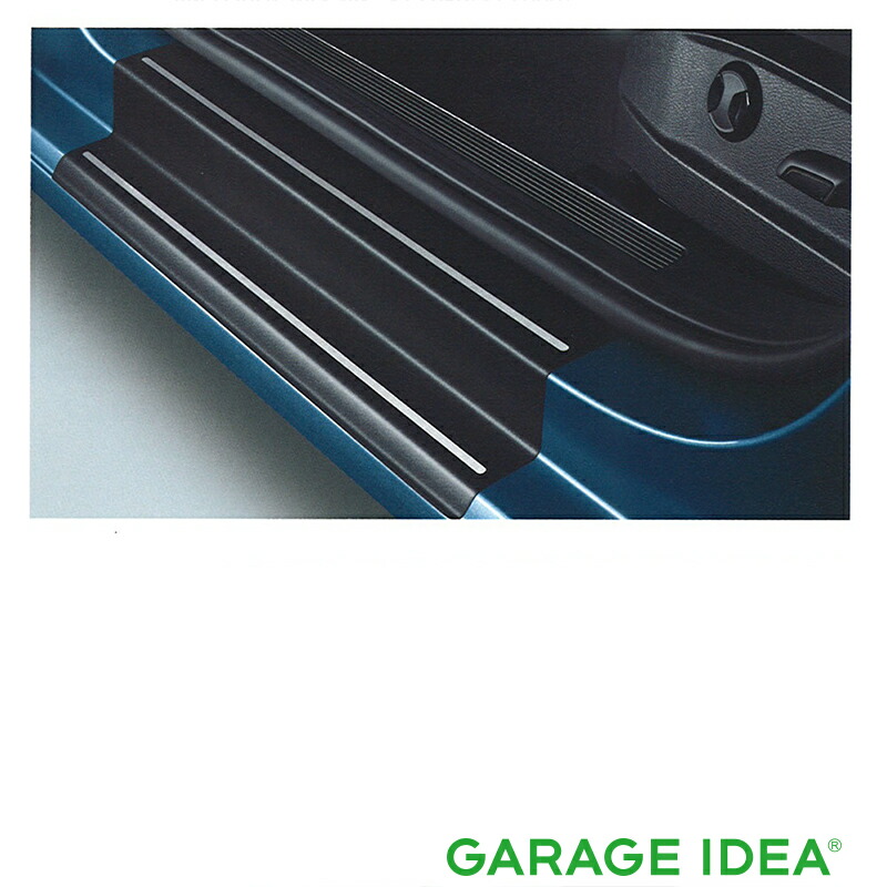【4/4 20:00~4/10 01:59 店内全品ポイント3倍 】フォルクスワーゲン Volkswagen 純正 アクセサリー Golf【ゴルフ】ドアシルプロテクションフィルム（ブラック：シルバーライン）【5G0071310A19A】DBA-AUCJZ DBA-AUCPT パーツ オプション