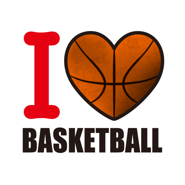 楽天市場 バスケットボール部の部活tシャツ I Love Basketball 激安 送料無料 激tシャツ