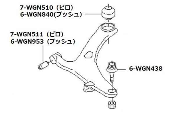 湾岸 ワンガン サスペンションパーツ Vm4 レヴォーグ フロント 鋳造ロアアーム用 ピロ式 強化ブッシュ リア側 左右分 2個セット 激安魔王 Prescriptionpillsonline Is