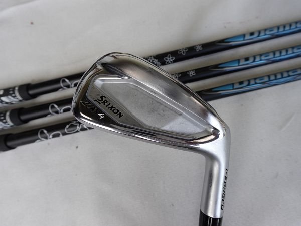 【中古】ダンロップ スリクソン-SRIXON- ZXi4 アイアン Diamana ZX-II for IRON 4本 S