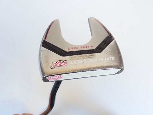 【中古】レディース オデッセイ WHITE HOT RX V-LINE FANG パター 32インチ ALL-IN ACE STABILITY リシャフト