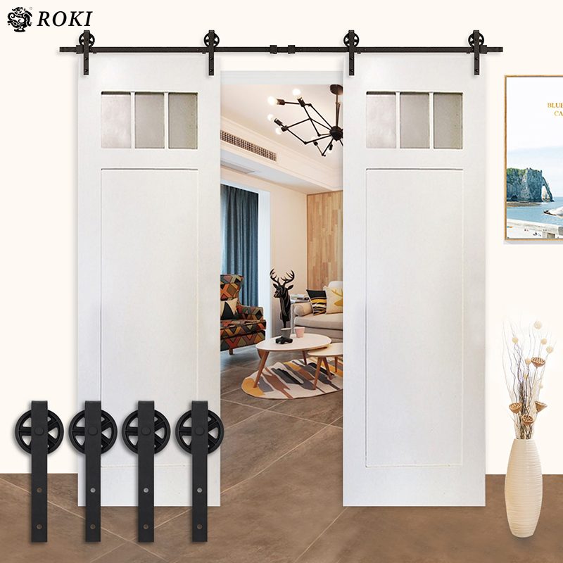 It Is Hanging Hanging Door Hanging Car Pulley Room Indoor Interior Bedroom Storing Partitioning Warehouse Diy In Barndoor Roki Room Door Both Sliding