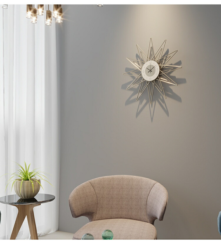 デパートdealオープンセンター 客体商物スポット倍加 10 000oオフ引き換え証配分中 貨物輸送無料 沖縄 離島打っ遣る Gms G House ジーハウス 星印 今風の 北欧惰性 今めかしい パタン スーパースター 鴻大 家具 ウォールデコ デコレーション 掛け時計 Daemlu Cl