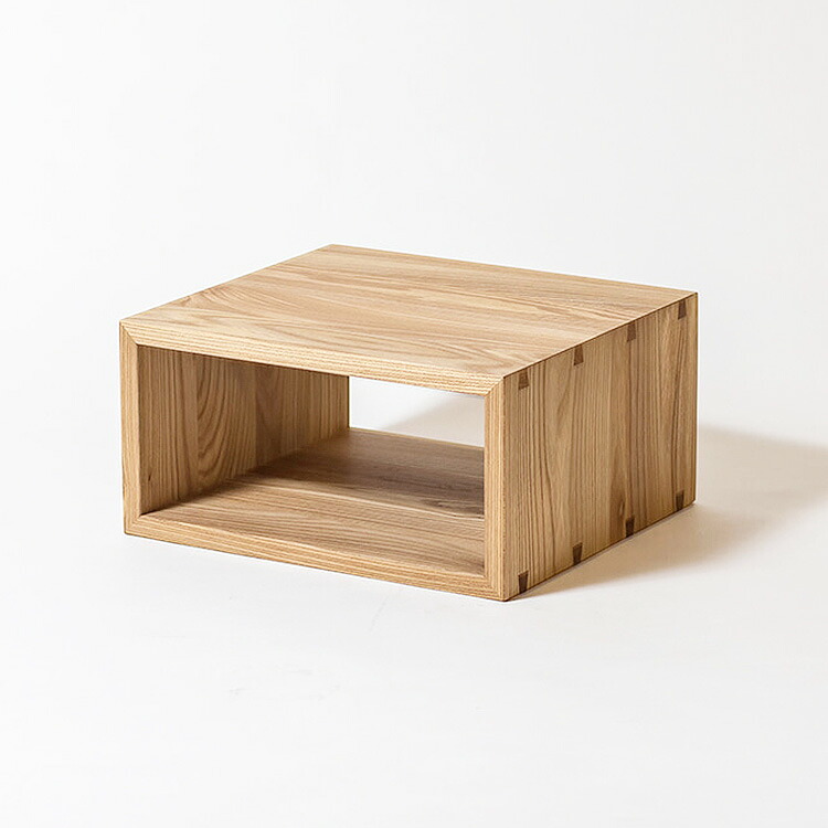 Oak Village オークヴィレッジ KOBAKO コバコ ハーフ 【メッセージカード対応】 無垢 木製 インテリア リビング 子供部屋 書斎 和室 スタッキング 重ねる カスタマイズ オープンラック ユニット家具 リビング収納 シェルフ 国産 日本産|uminecco(ウミネッコ)