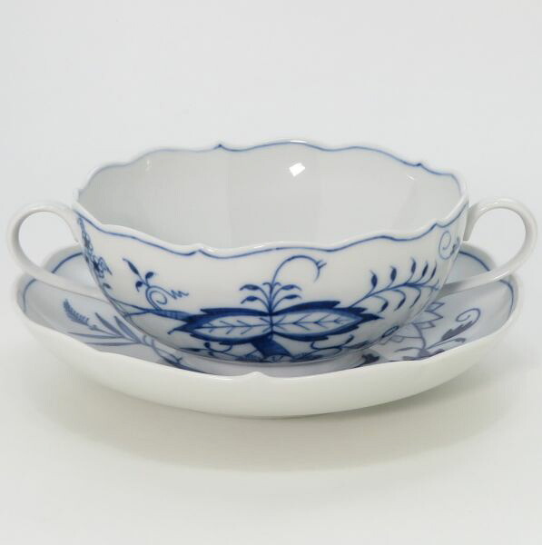 マイセン カップ＆ソーサー■ブルーオニオン スープC&S 洋食器 1客 Meissen 1級品 2