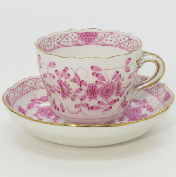 楽天市場】マイセン Meissen 一級品 ピンクローズ カップ＆ソーサー
