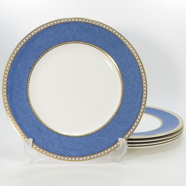 ウェッジウッド 一皿■ユーランダーパウダーブルー 晩さん会一皿 WEDGWOOD 洋食器 5枚仕掛ける 27.5糎 1級品 食器・カトラリー・グラス-皿・プレート-食器