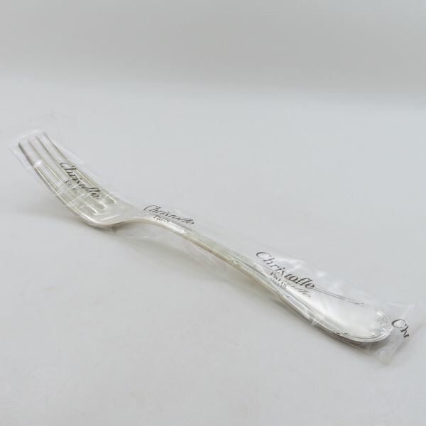 クリストフル フォーク ● リュバン テーブル フォーク 20.5cm シルバー 銀 未使用 Ruban