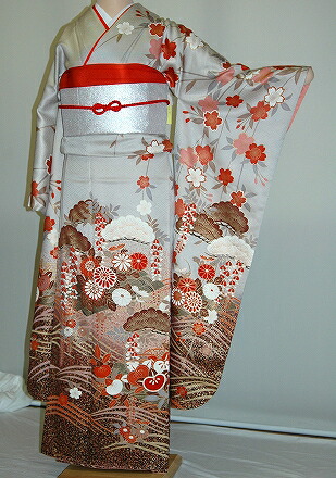 【レンタル】振袖レンタル【黒・茶・グレー系】【RS710】標準/L寸/7号/9号/11号/13号 冬春キャンペーン|かしいしょうプラザ大きい留袖振袖