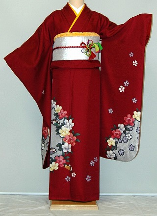 【レンタル】振袖レンタル【赤・ピンク・赤紫系】【RF314】標準/小柄/S寸/Ｍ寸/7号/9号/11号/13号/春冬キャンペーン