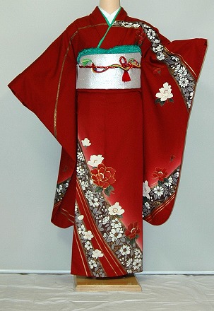【レンタル】振袖レンタル【赤・ピンク・赤紫系】【RS315】標準/小柄/S寸/Ｍ寸/7号/9号/11号/13号 冬春キャンペーン