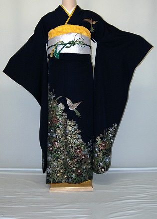 【レンタル】振袖レンタル【青・青紫・緑系】【RS904】ワイドサイズ/ゆったり/大きい/幅広/2L/3L/13号/15号/17号/19号 冬春キャンペーン|かしいしょうプラザ大きい留袖振袖