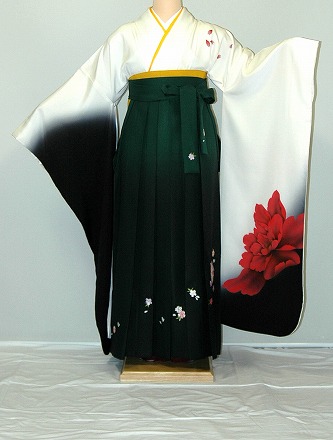 【レンタル】振袖、袴（刺繍はかま）レンタル【白・薄色系】【HF915】標準/Ｌ寸/7号/9号/11号/13号/冬春キャンペーン 22,960円