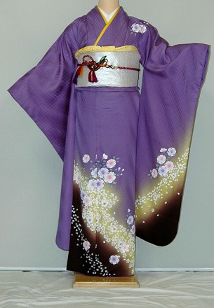【レンタル】振袖レンタル【青・青紫・緑系】 【RF934】ワイドサイズ/ゆったり/大きい/幅広/2Ｌ/3Ｌ/13号/15号/17号/19号/春冬キャンペーン