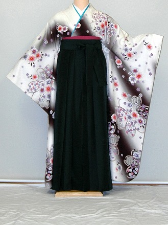 【賃借】振袖、袴（はかま）賃借【白・薄色系】【HF938】広々とした大きさ/ゆったり/馬鹿でかい/幅ひろい/2Ｌ/3Ｌ/13号/15号/17号/袴賃借 冬春社会的運動