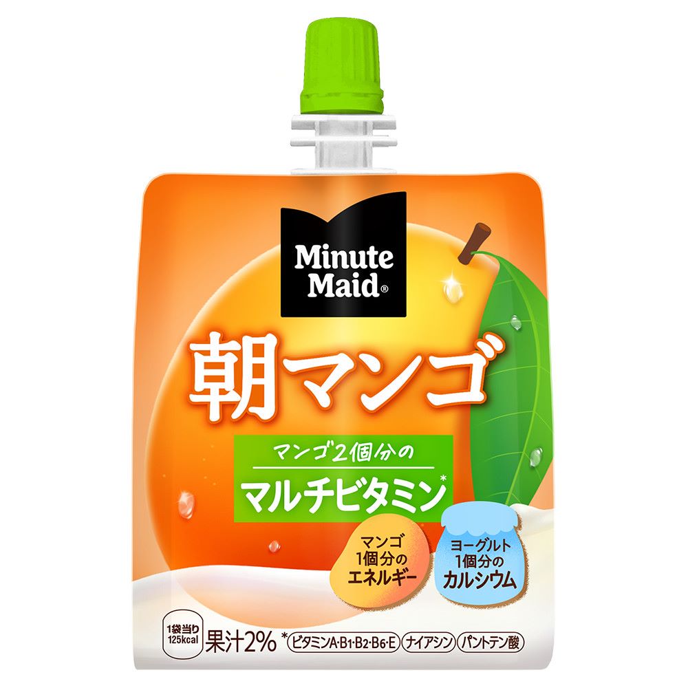 コカ・コーラ ミニッツメイド朝マンゴ 180gパウチ 24本入&times;2ケース｜ごくすぽ