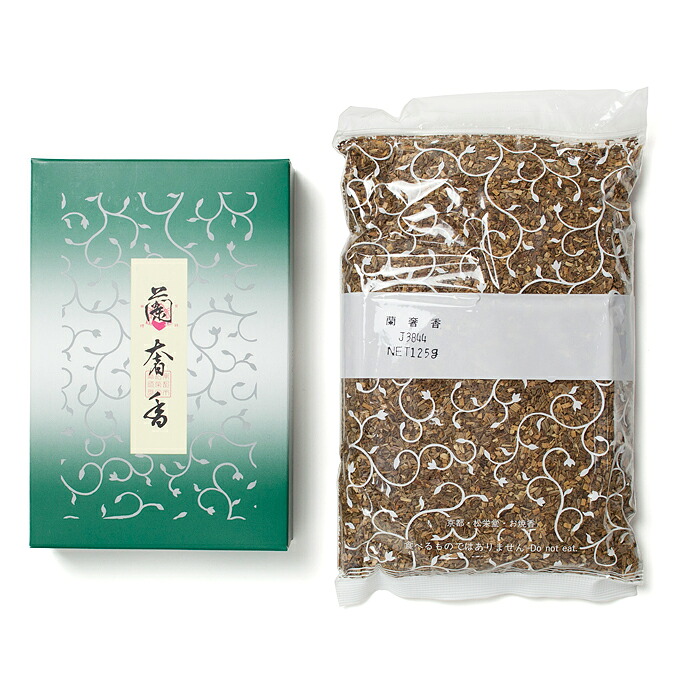 焼香 お焼香 お寺さま 寺 法務用 沈香 松栄堂 お焼香 十種香 蘭奢香125ｇ詰