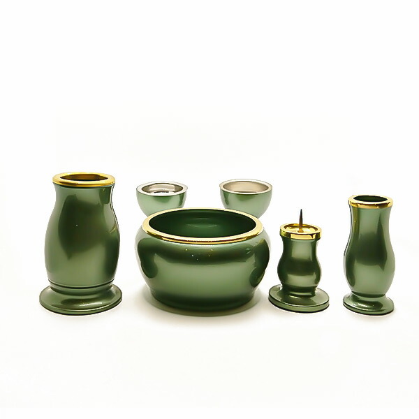 楽天市場】仏具 セット モダン おしゃれ「ルミエ 仏具セット 緑茶