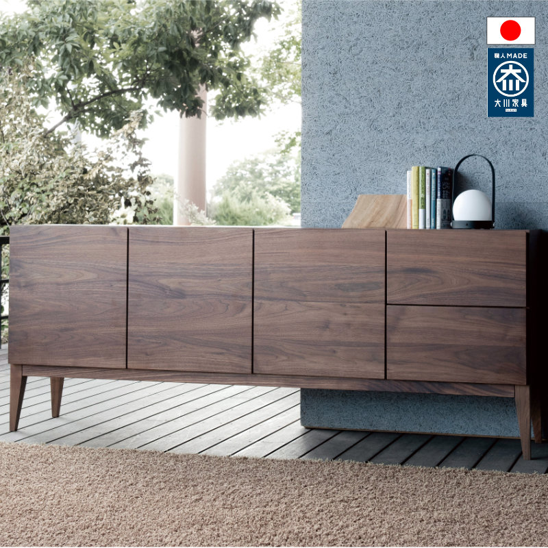 楽天市場】【マラソン期間P5倍】大川家具 リビングボード 幅180