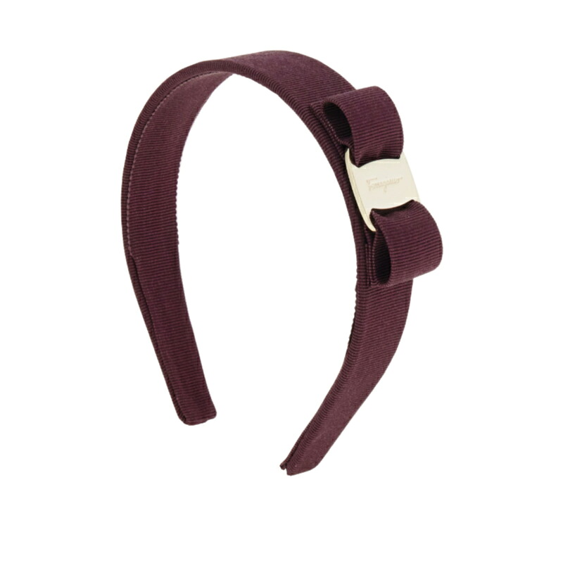 フェラガモ 344311 791459 PLUM プラム カチューシャ S.Ferragamo レディース ヘアアクセサリー｜インターナショナルモードGOSH