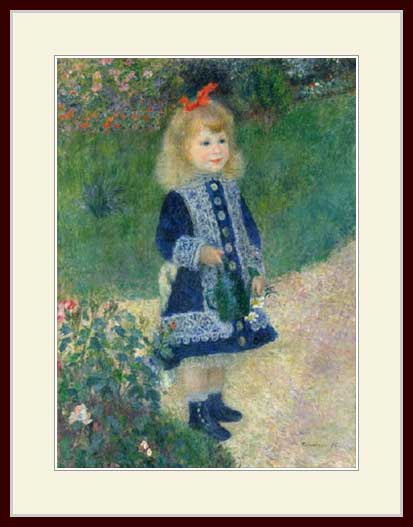 ルノワール・[Girl with a watering can]