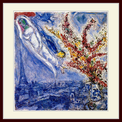 マルク・シャガール【ARTIST PAINTING THE LOVERS】 The Lovers マルク・シャガール | 油絵複製画 | KOSH mArt 日本