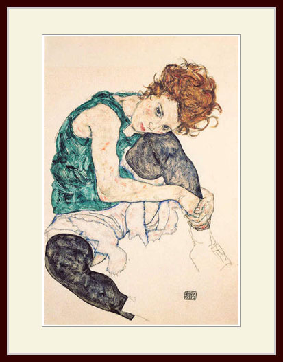 楽天市場】エゴンシーレ・[ほおずきの実のある自画像] : グー