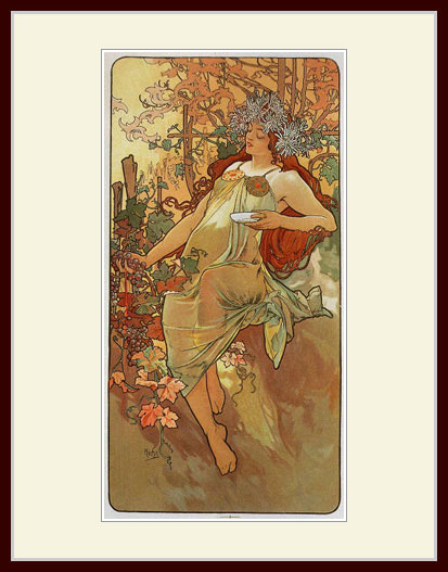 Alphonse Mucha 【百合の聖母】　美品 Alphonse Mucha 【百合の聖母】 美品 - メルカリ