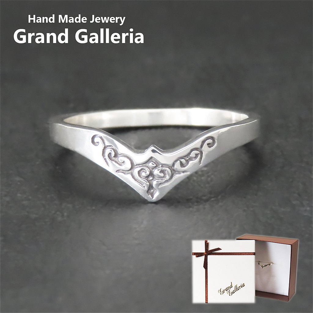 楽天市場】アイヌ文様リング 指輪 白 シルバー925 【刻印無料】 アイヌ