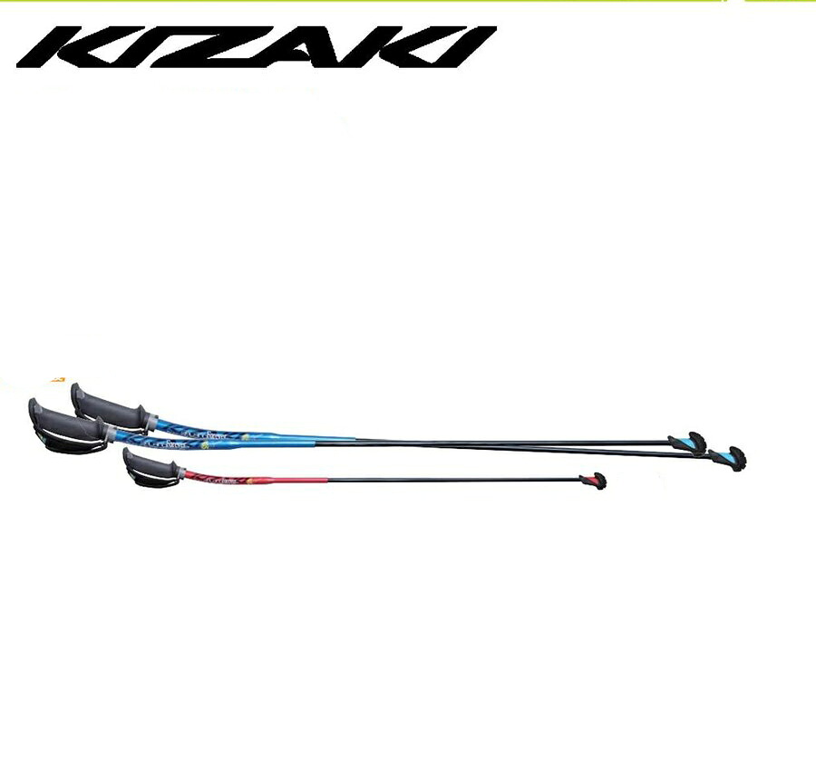 キザキ 究極の軽量バランス ノルディックポール 90cm~120cm 長さ固定 軽量高耐久 カーボン+コンプレッションアルミ 2本セット 混合シャフト ノルディックウォーキング ウォーキングポール ディフェンシブ 歩ミングポール トレッキングポール KIZAKI APAE-103CMP