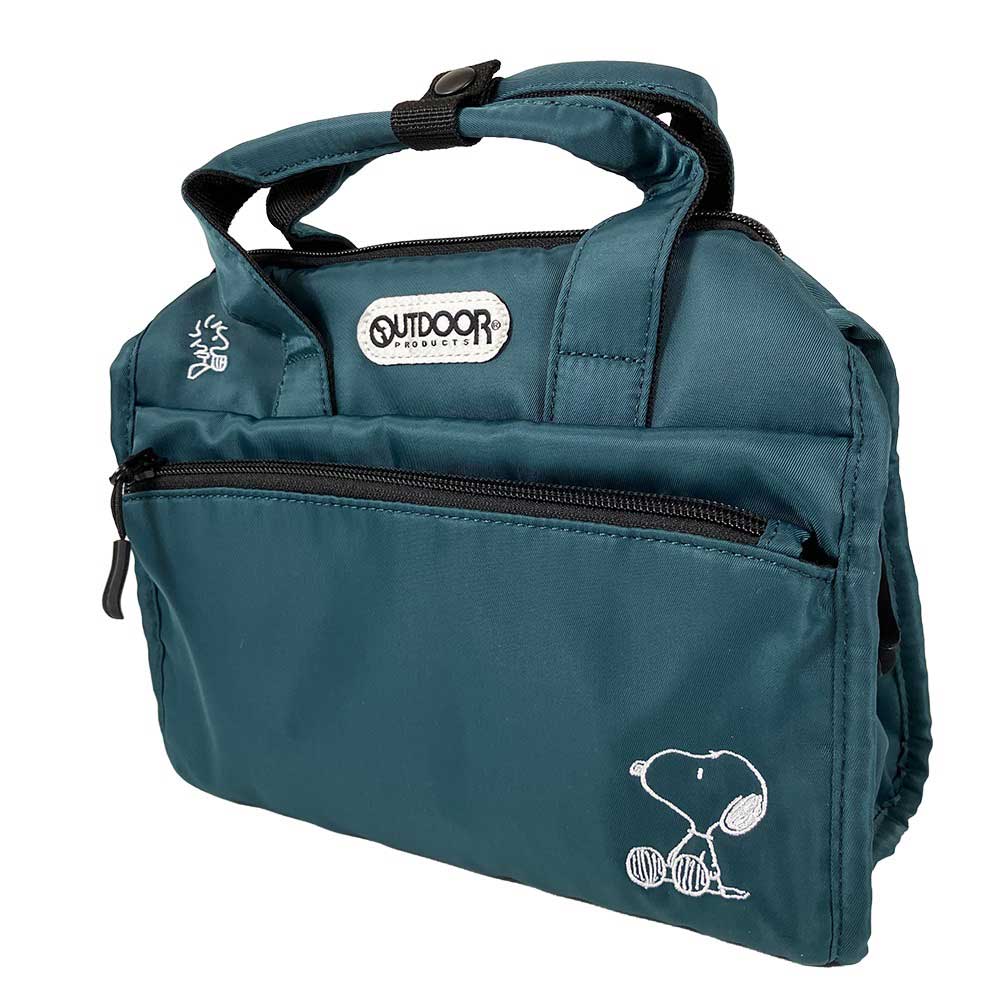 スヌーピー OUTDOOR(アウトドア) ×PEANUTS コラボショルダーバッグS SY1791BL-6 /カラビナ付き/かばん/かっこいい/かわいい/キッズ/カバン/かばん/バッグ/SNOOPY/ギフト/プレゼント/雑貨/グッズ