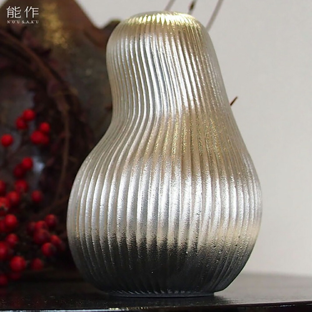 能作　ハイヒル古金　一輪挿し 在庫限り】錫器 花器 | ハイヒル | 古金 | 能作