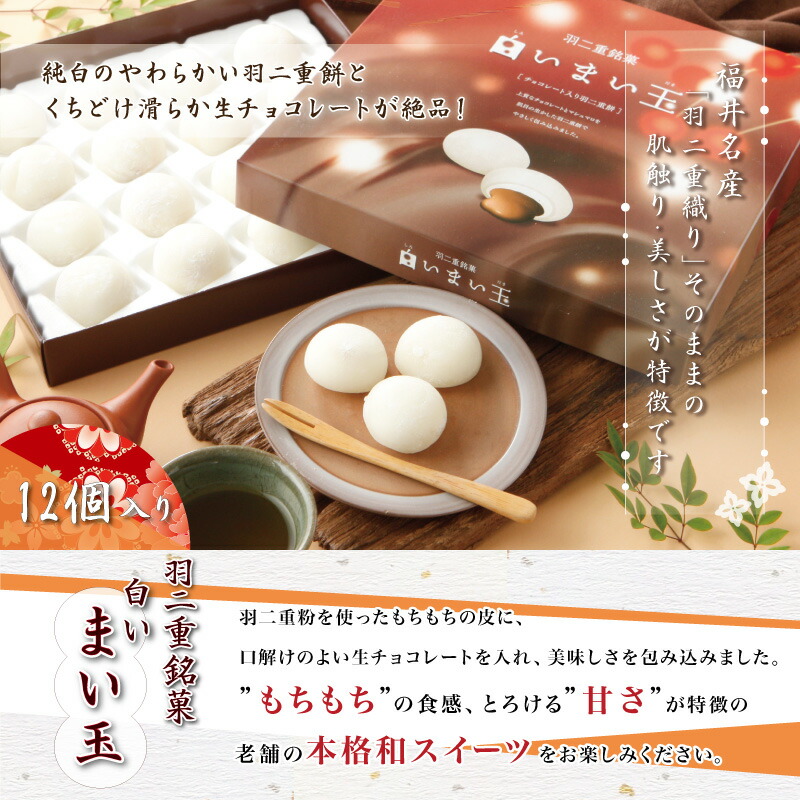 チョコレート入り羽二重餅