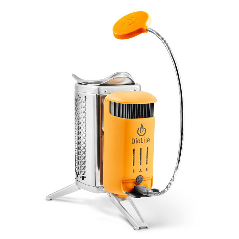 BioLite (biolight) camp stove 2 with flextime light (with *1 WATER PROOF safety match with canned slide belonging to it fuel (pellet))