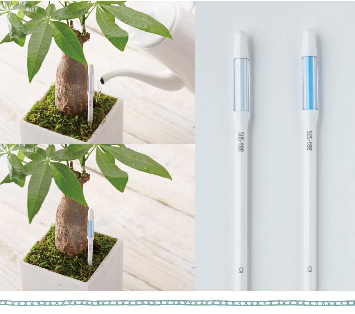 【単品購入可能!】【送料無料】『植物用水分計サスティーSサイズ』水やりのタイミングが分かる植物用水分計2号鉢〜以上にはSサイズをおすすめします♪水分計/sustee/ガーデニング/観葉植物/植物用/バレンタインホワイトデー