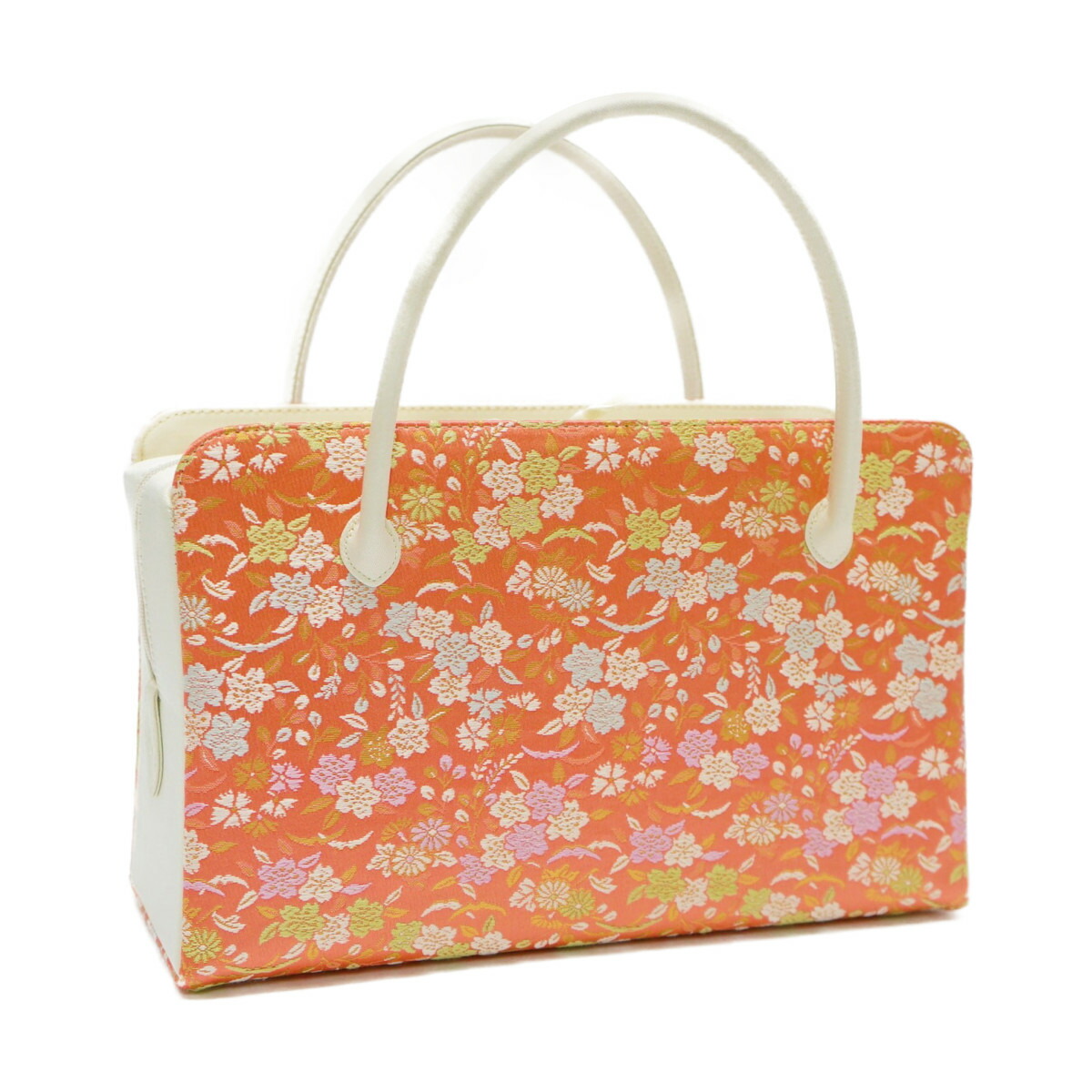 楽天市場】利休バック・金襴織物 花ウサギ柄 商品番号 44-B : 手づくり