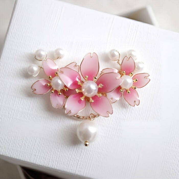 楽天市場】ブローチ アクセサリー チェリー ゴールド 女性 かわいい