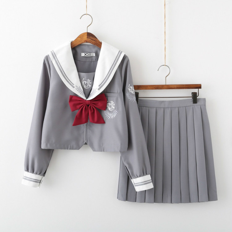 楽天市場 19秋冬新登場 灰色 学生服 上下セット セーラー服 長袖 セーター別売有 女子制服 Jk制服 コスプレ 高校生 コスプレ可愛い レディース 衣装 学園祭 大人 クリスマス セーラー服 ハロウィン セクシー コスチューム衣装 Haru2 楽天市場店