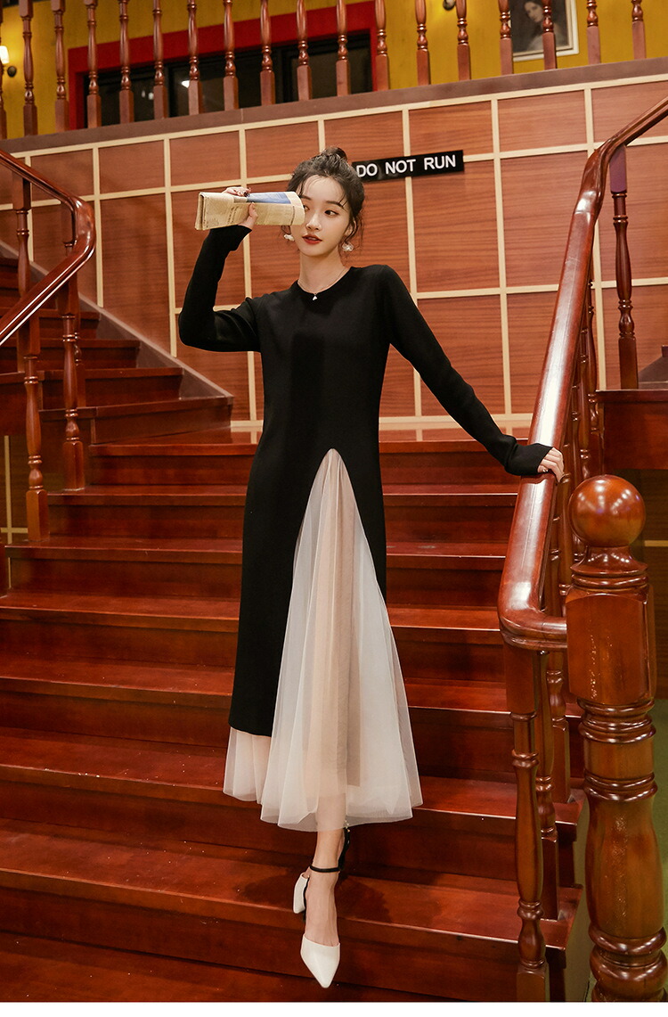 楽天市場 セットアップ レディース 秋冬 長袖ニット スカートセットアップ 2点セット 上下セット きれいめ 大きいサイズ オシャレ チュールスカート 通勤 着痩せ 新作 Harumicorp楽天市場店