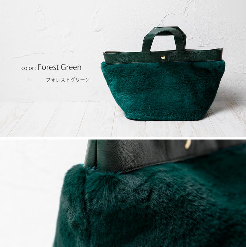 HAYNI Rakuten Ichiba Shop: Ship type Eco fur tote bag genuine leather Lady&#39;s bag by HAYNI. ヘイニ ...